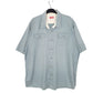 Mens Grey Wrangler Work Short Sleeve Shirt
