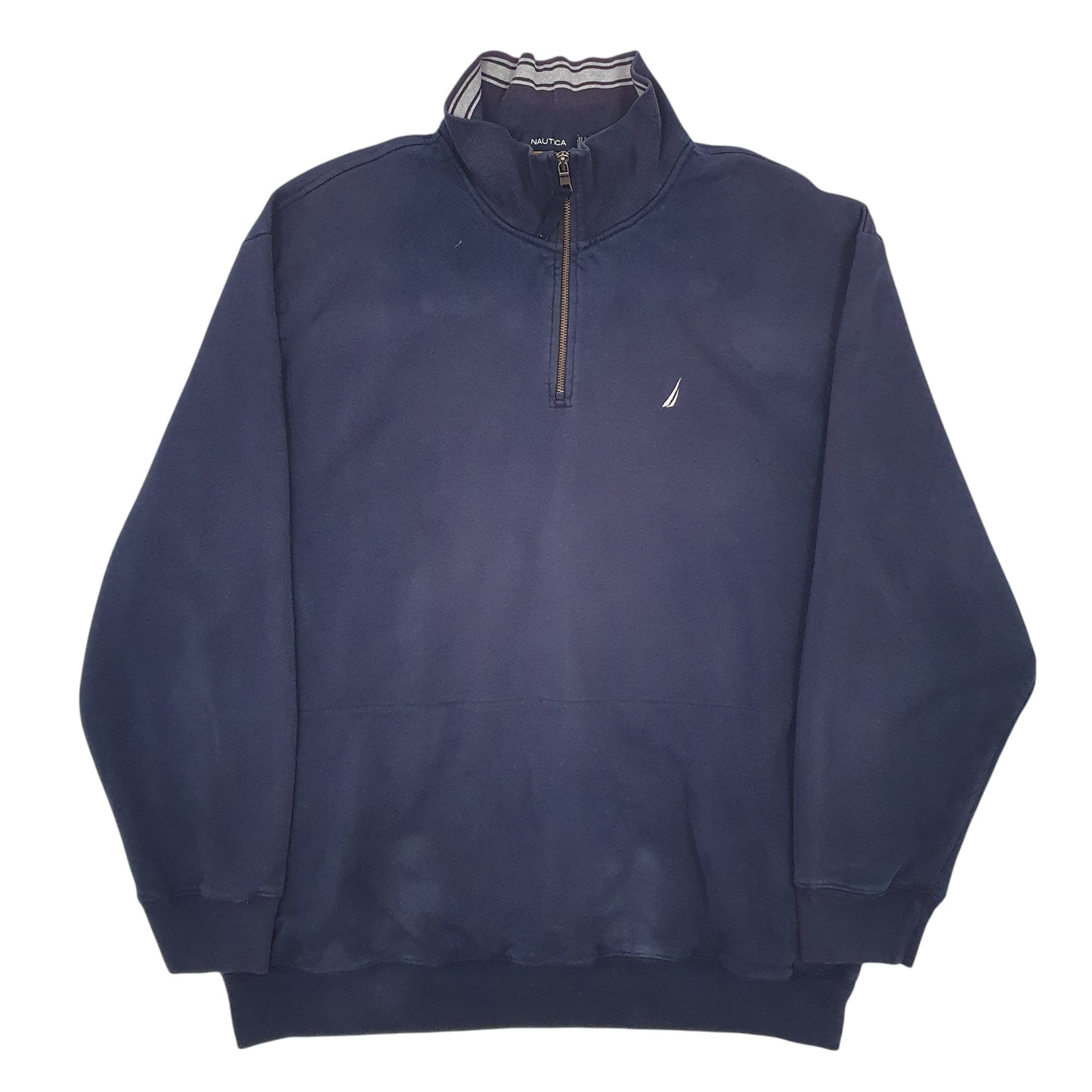 Mens Navy Nautica  Quarter Zip Jumper