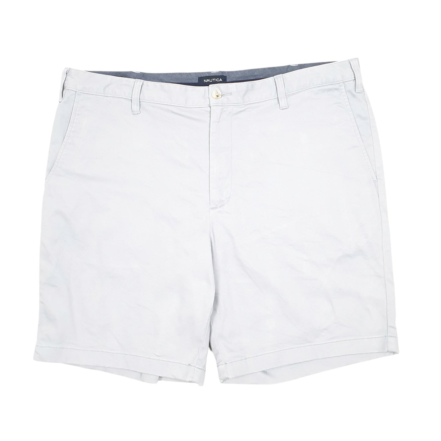 Mens Grey Nautica Deck Stretch Chino Shorts