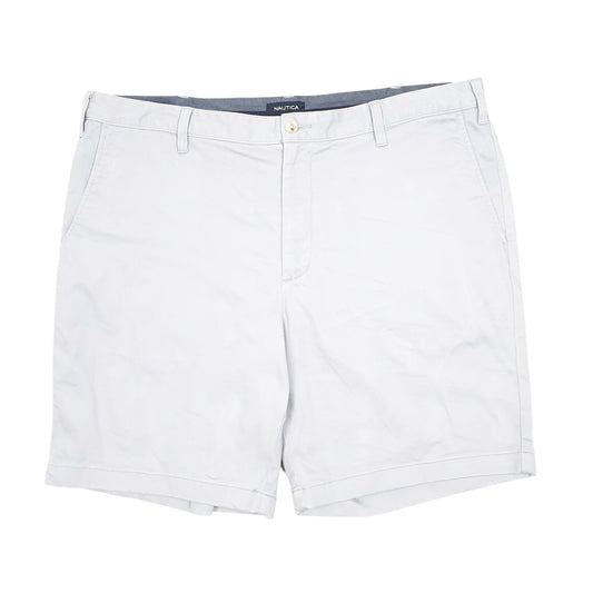 Mens Grey Nautica Deck Stretch Chino Shorts