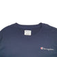 Mens Navy Champion Spellout Crewneck Jumper