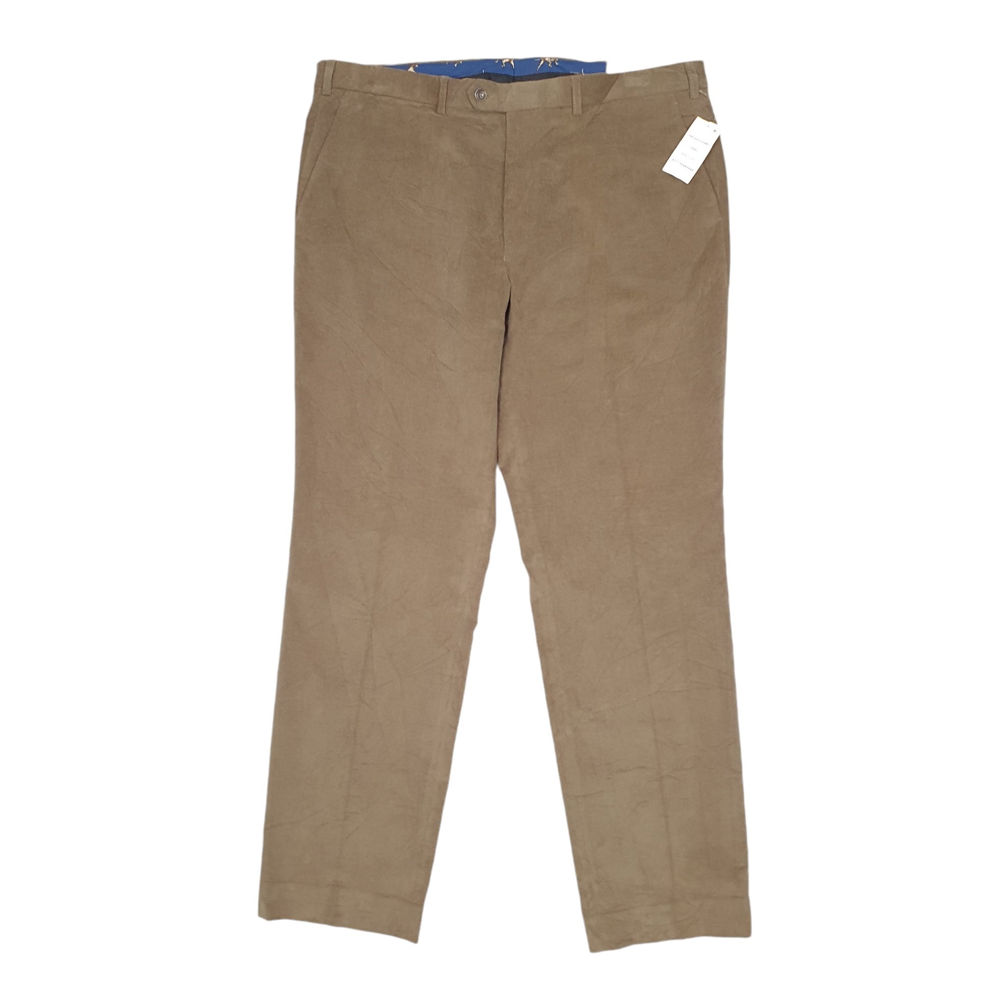 Mens Brown Lauren Ralph Lauren Flat Front Corduroy Trousers