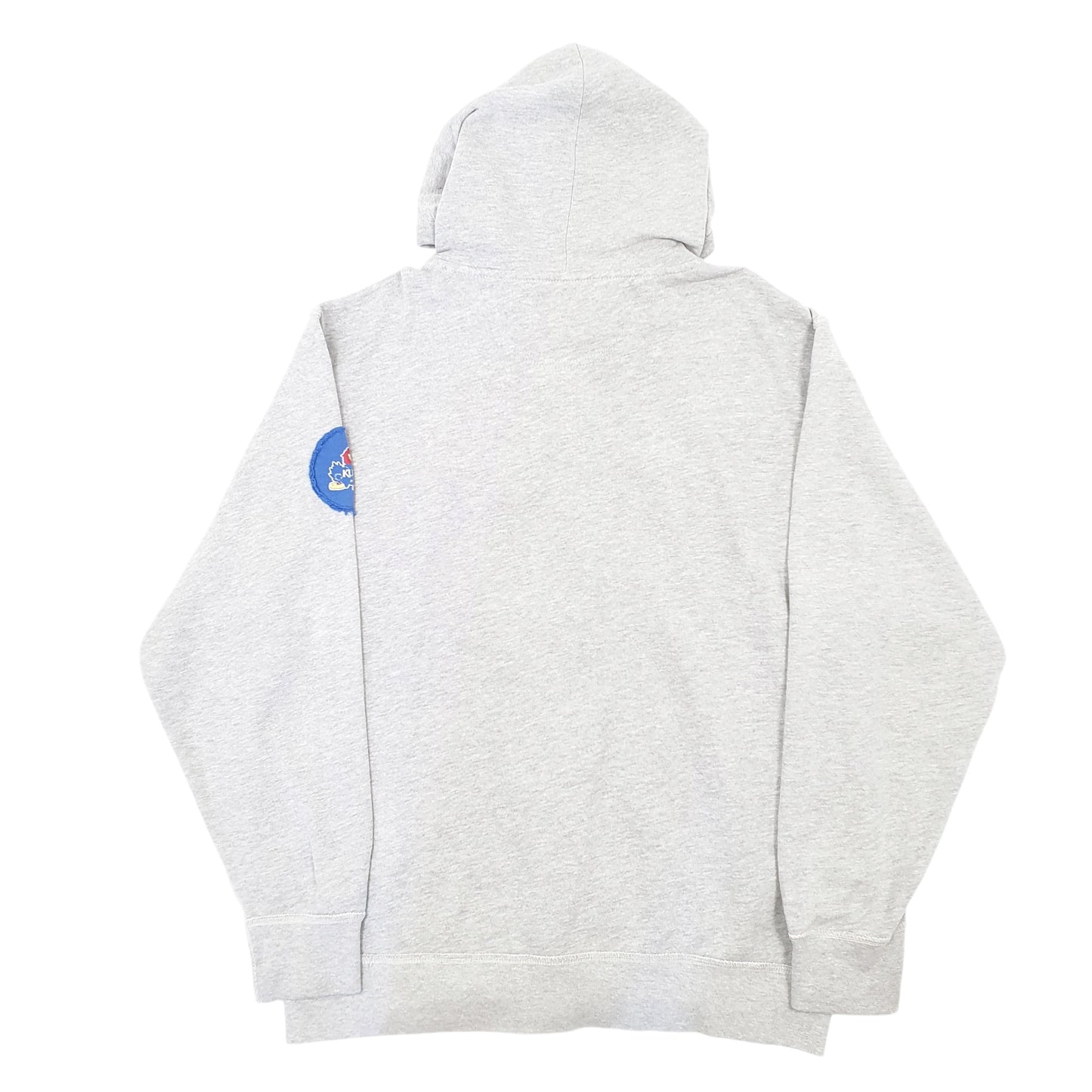 Mens Grey Champs Sports Hoodie Kansas Jayhawks American Football Full Zip Jumper