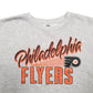 Mens Grey NHL Philadelphia Flyers Hockey Crewneck Jumper