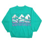 Mens Green Hot Spicy Vintage 1990s Winter Sports Skiing Crewneck Jumper