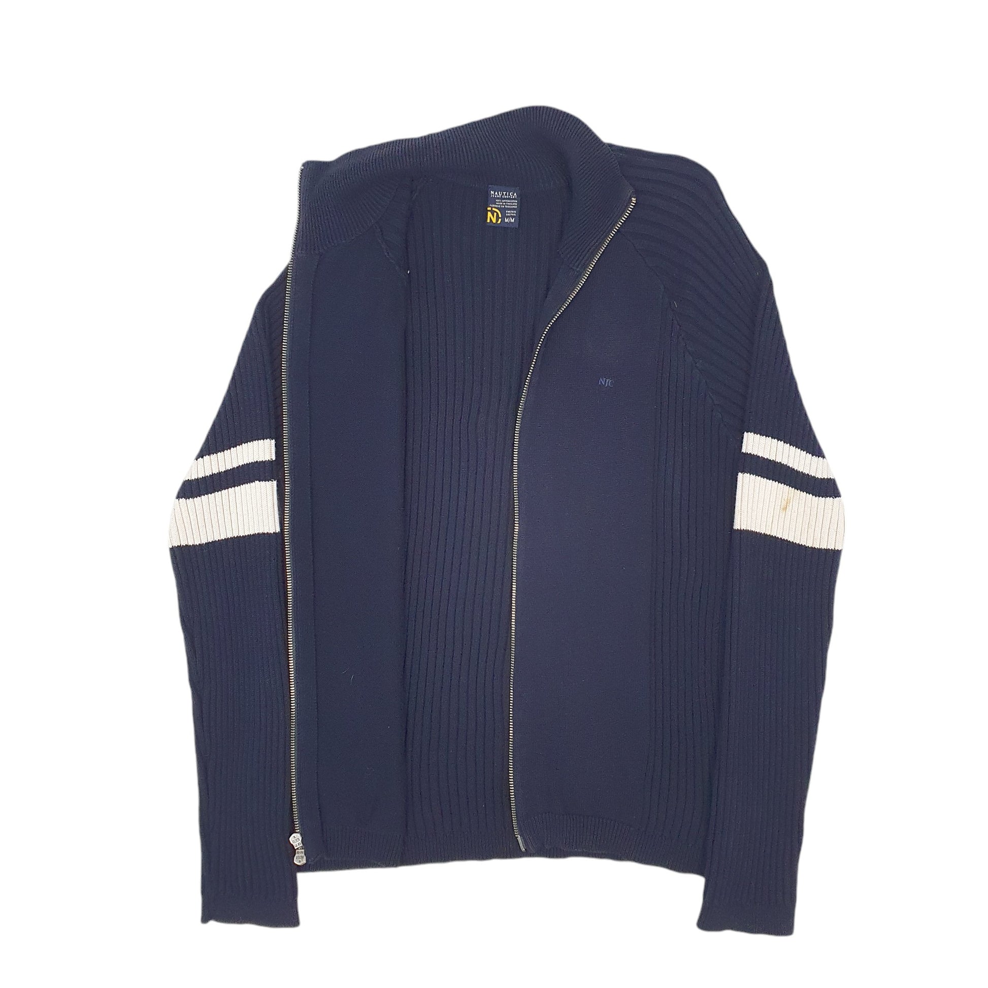 Mens Navy Nautica Jeans Company Knitwear Full Zip Jumper