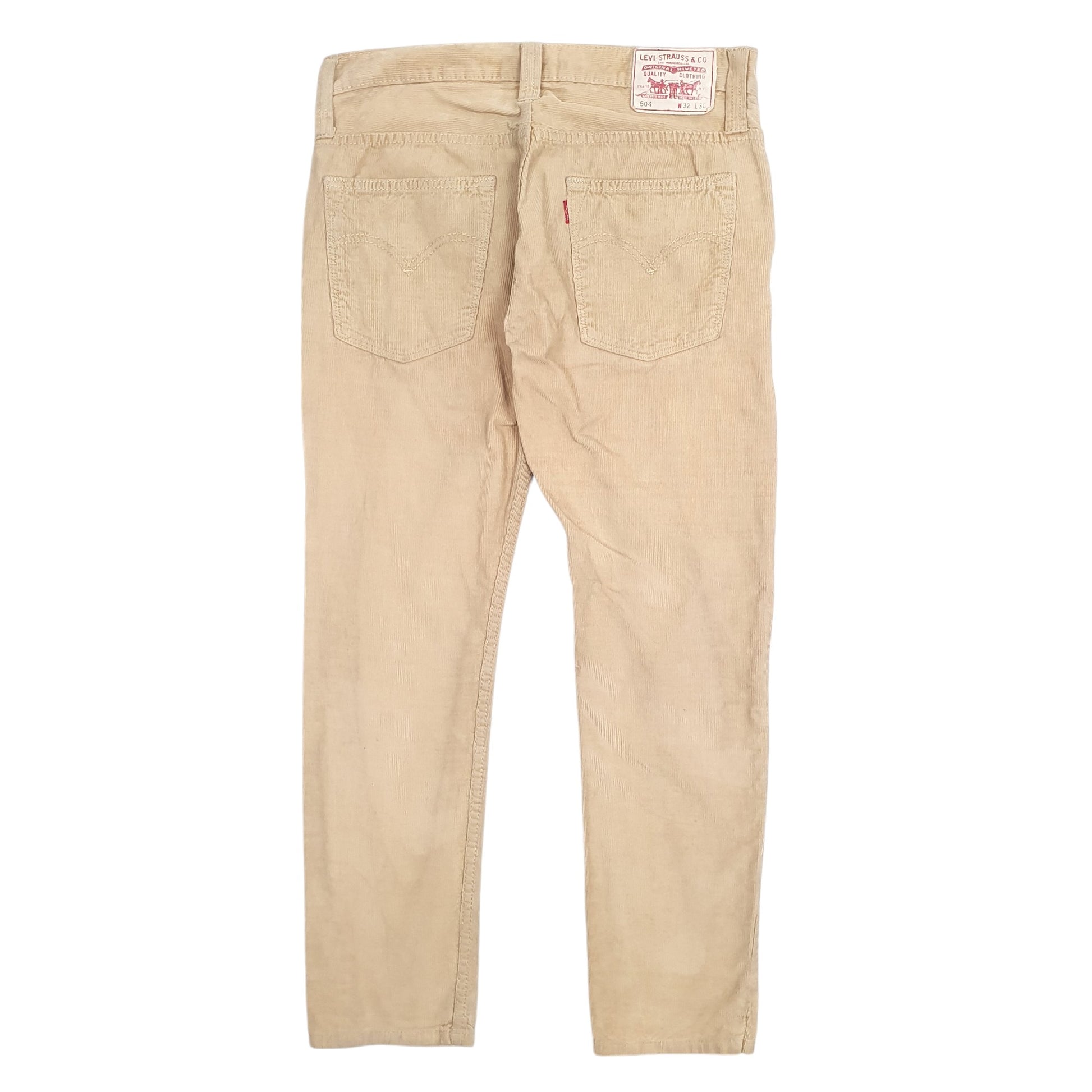 Mens Beige Levis  Corduroy Trousers