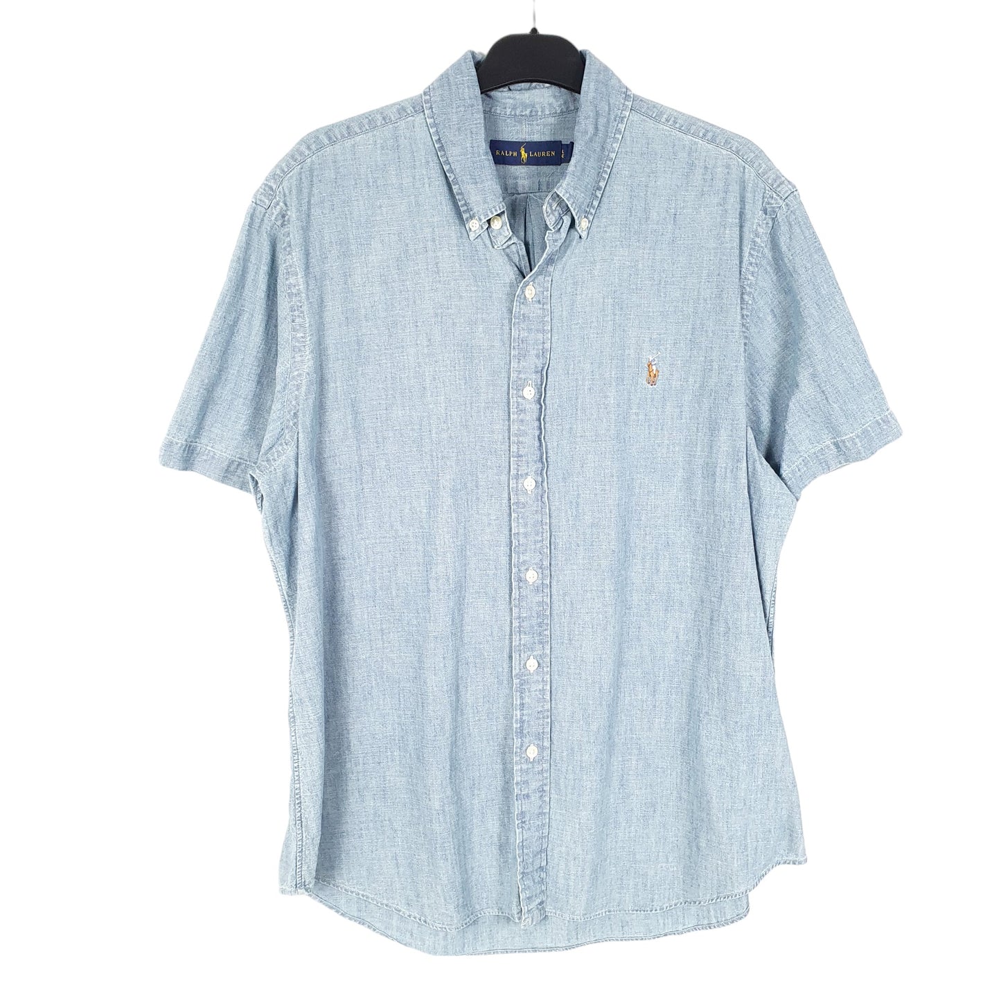 Mens Blue Ralph Lauren  Short Sleeve Shirt