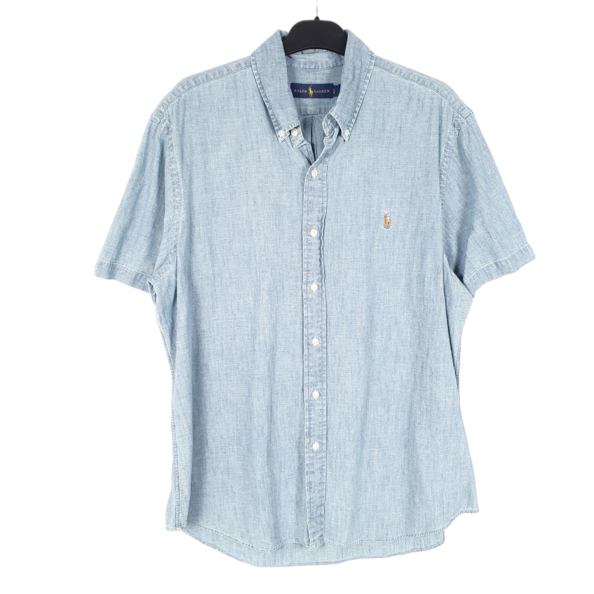 Mens Blue Ralph Lauren  Short Sleeve Shirt