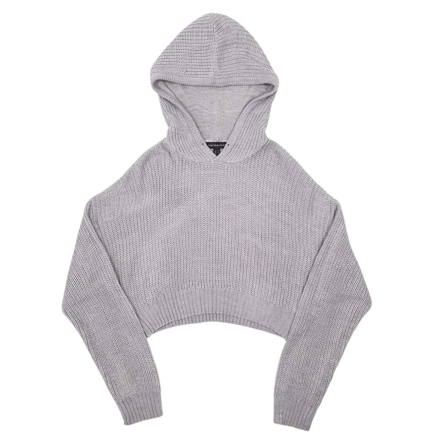 Womens Grey Streetwear Society  Hoodie Jumper