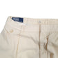 Mens Cream Polo Ralph Lauren Vintage 80s Double Pleated Chino Trousers