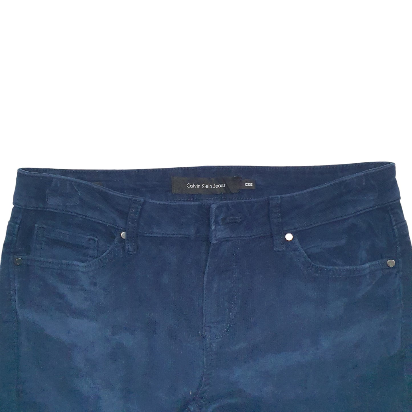 Womens Blue Calvin Klein  Corduroy Trousers