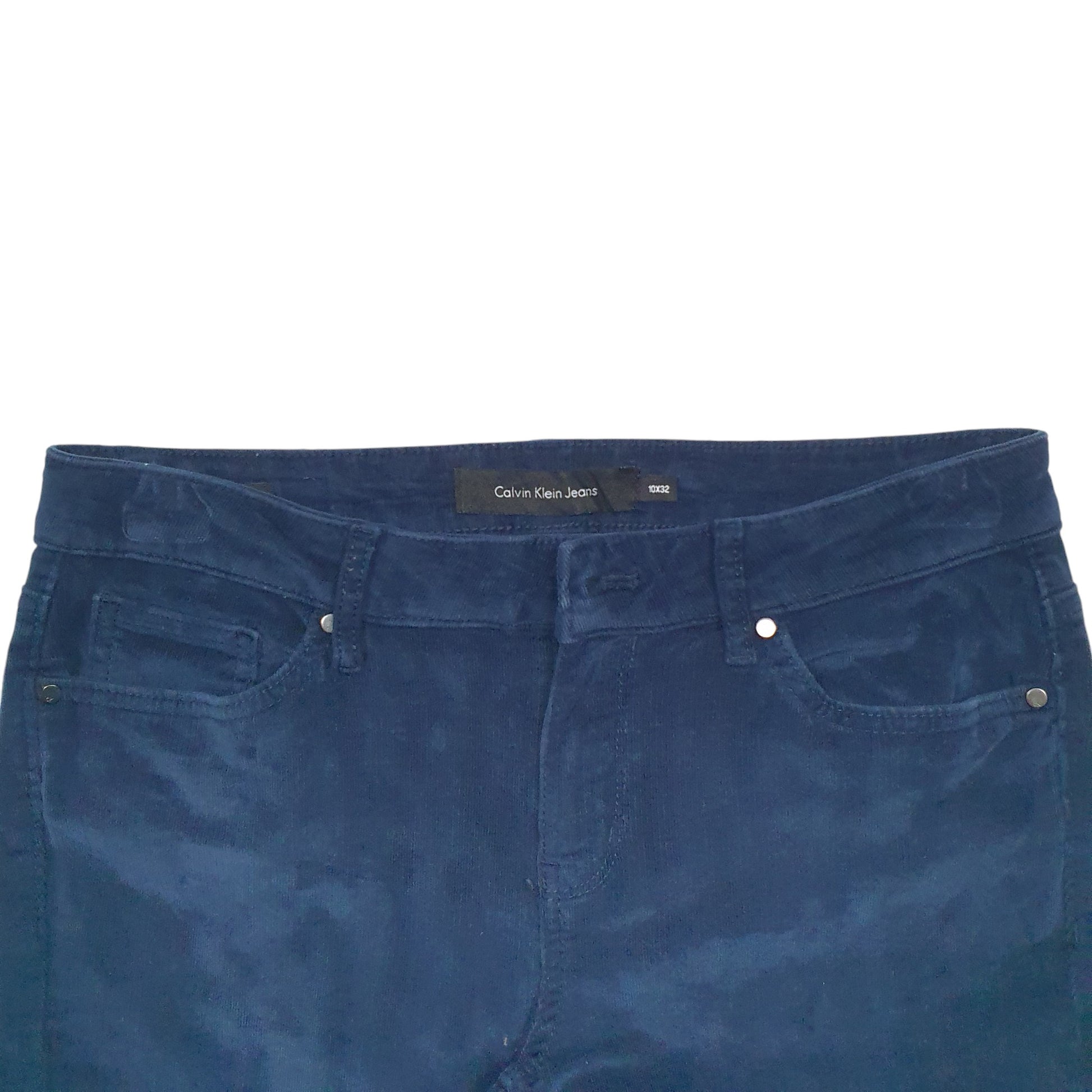 Womens Blue Calvin Klein  Corduroy Trousers