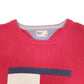 Mens Red Tommy Hilfiger Knit Box Logo Crewneck Jumper