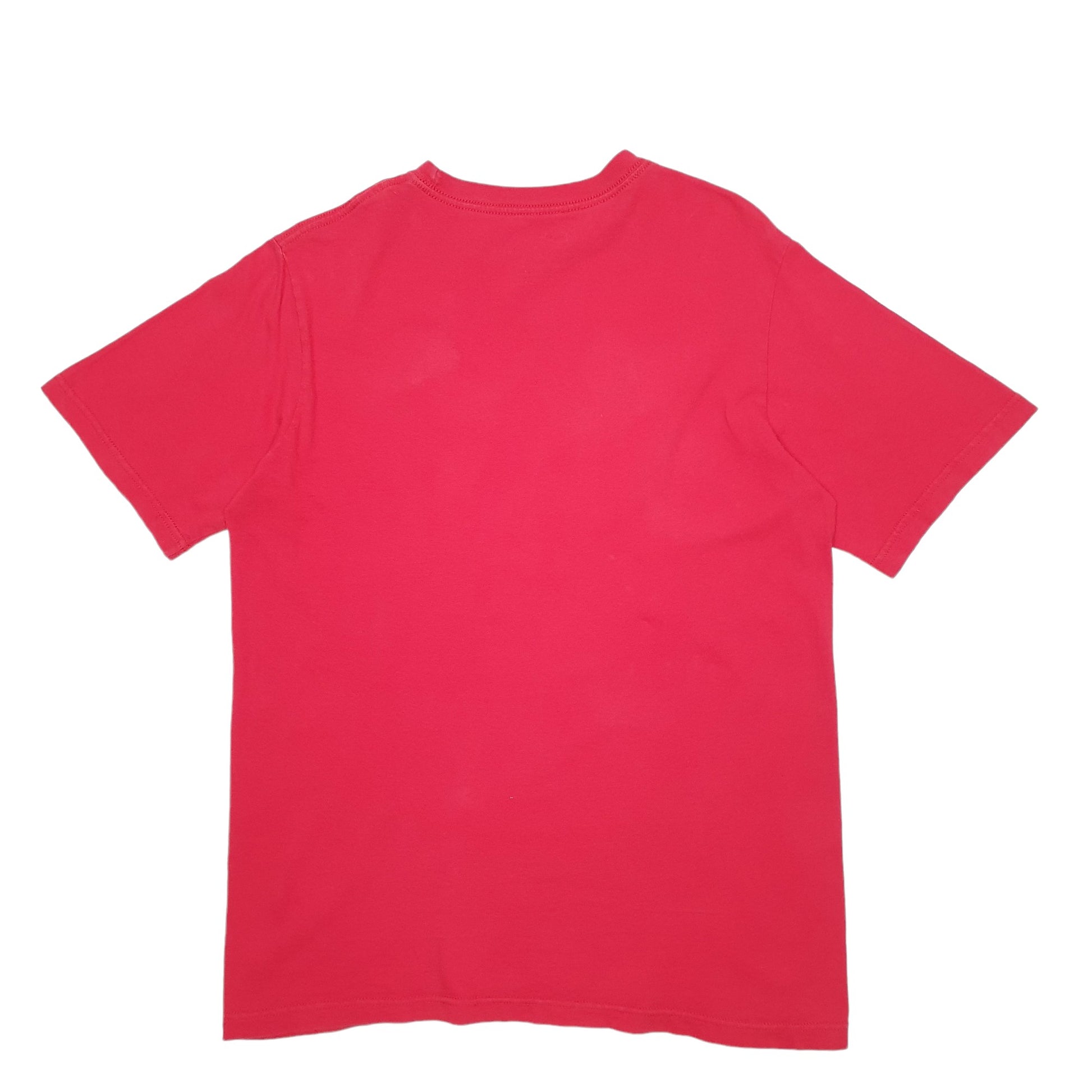 Mens Red Nike Spellout Short Sleeve T Shirt