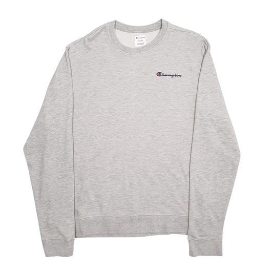 Mens Grey Champion  Crewneck Jumper