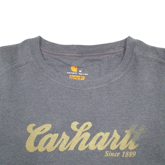 Womens Grey Carhartt Spellout Crewneck Jumper