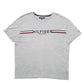 Mens Grey Tommy Hilfiger Spellout New York Short Sleeve T Shirt