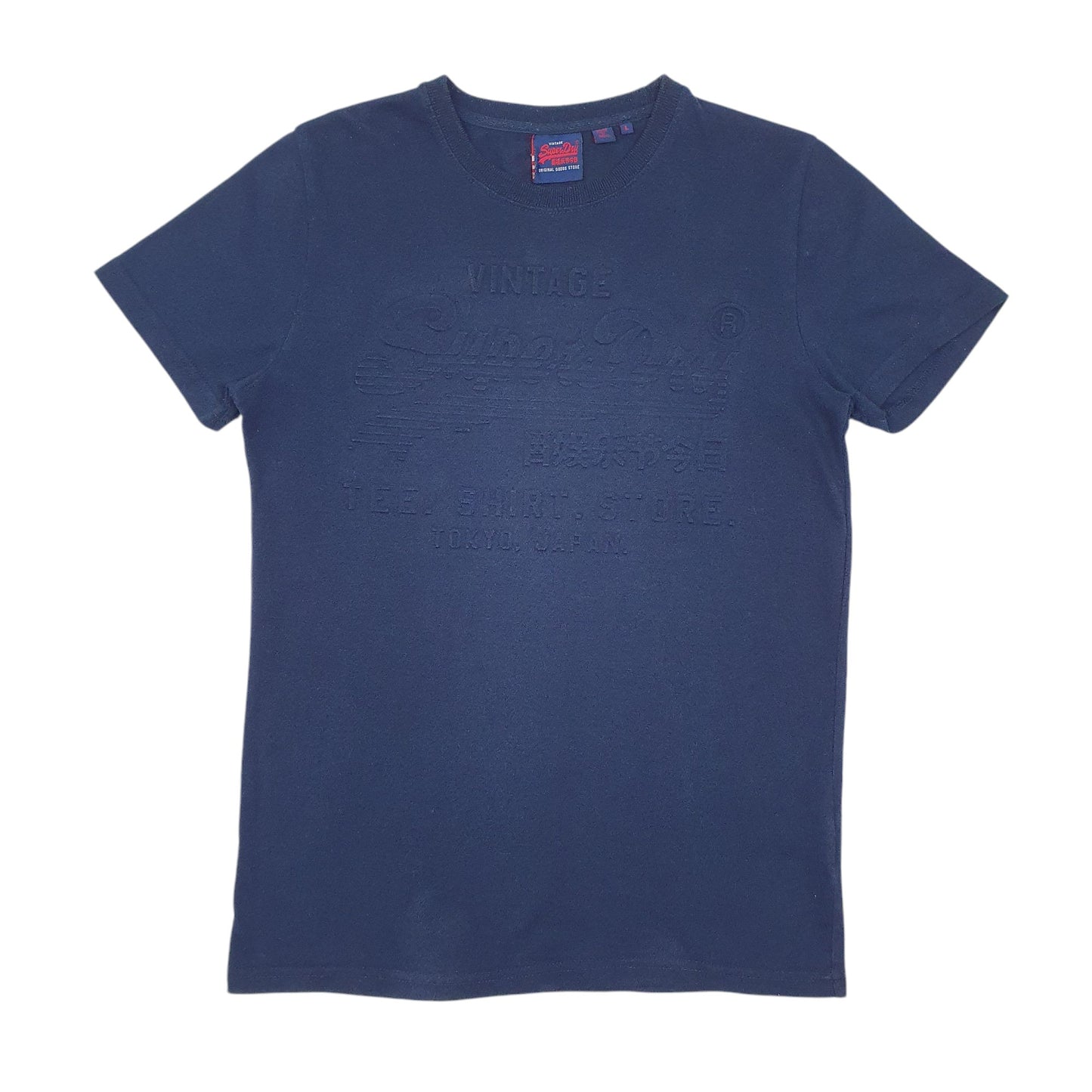 Mens Navy Superdry  Short Sleeve T Shirt