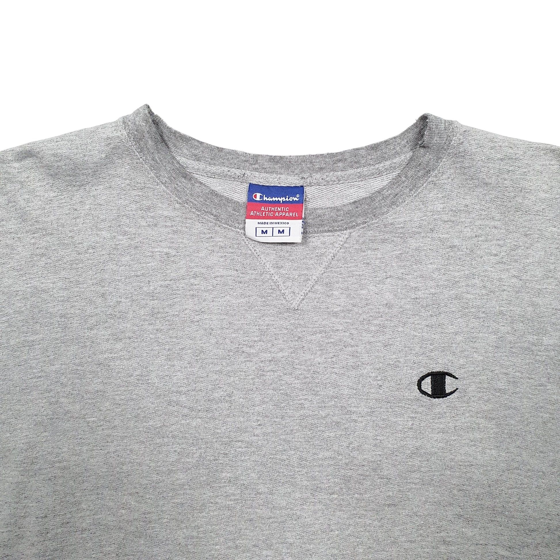 Mens Grey Champion  Crewneck Jumper