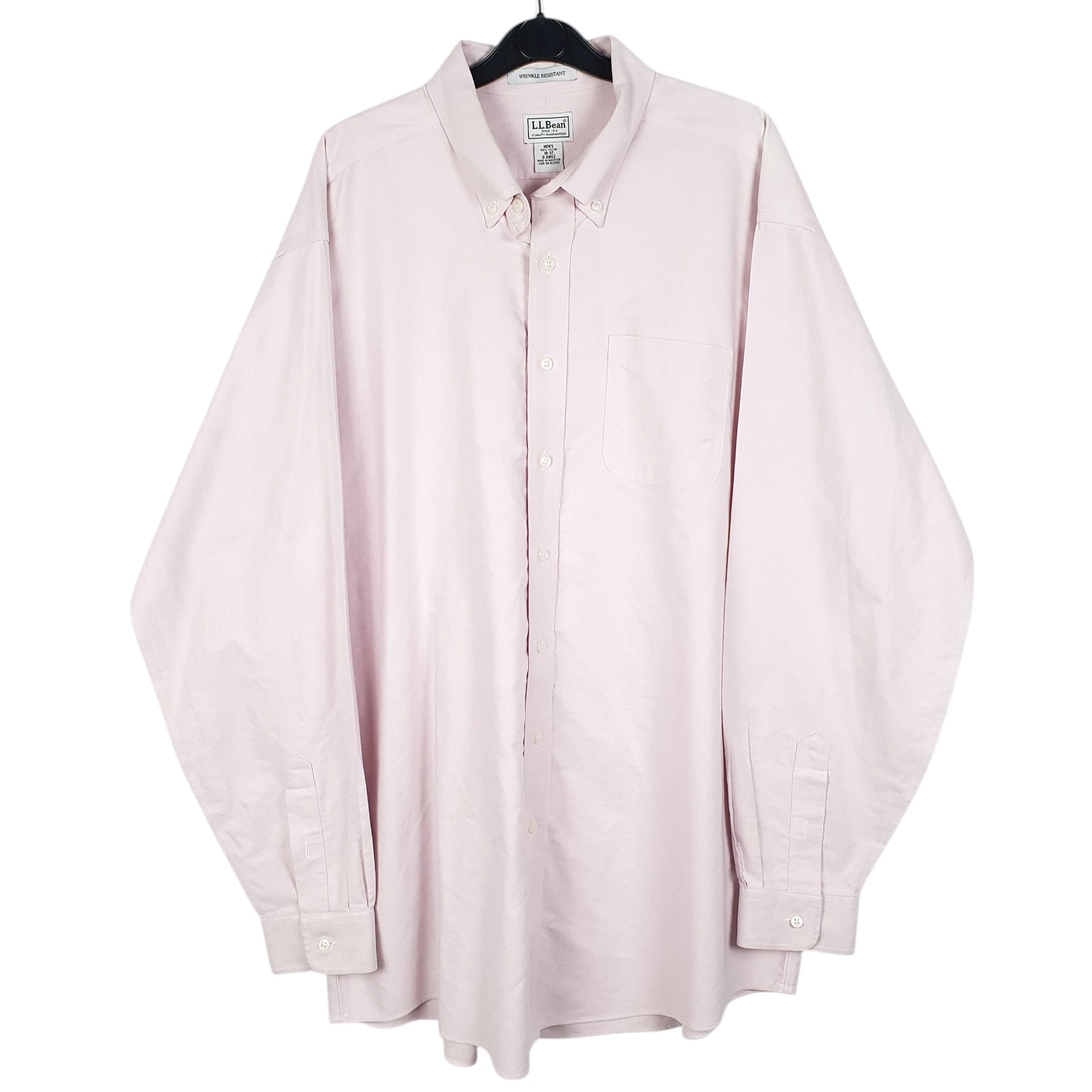 Mens Pink L.L.Bean Oxford Long Sleeve Shirt