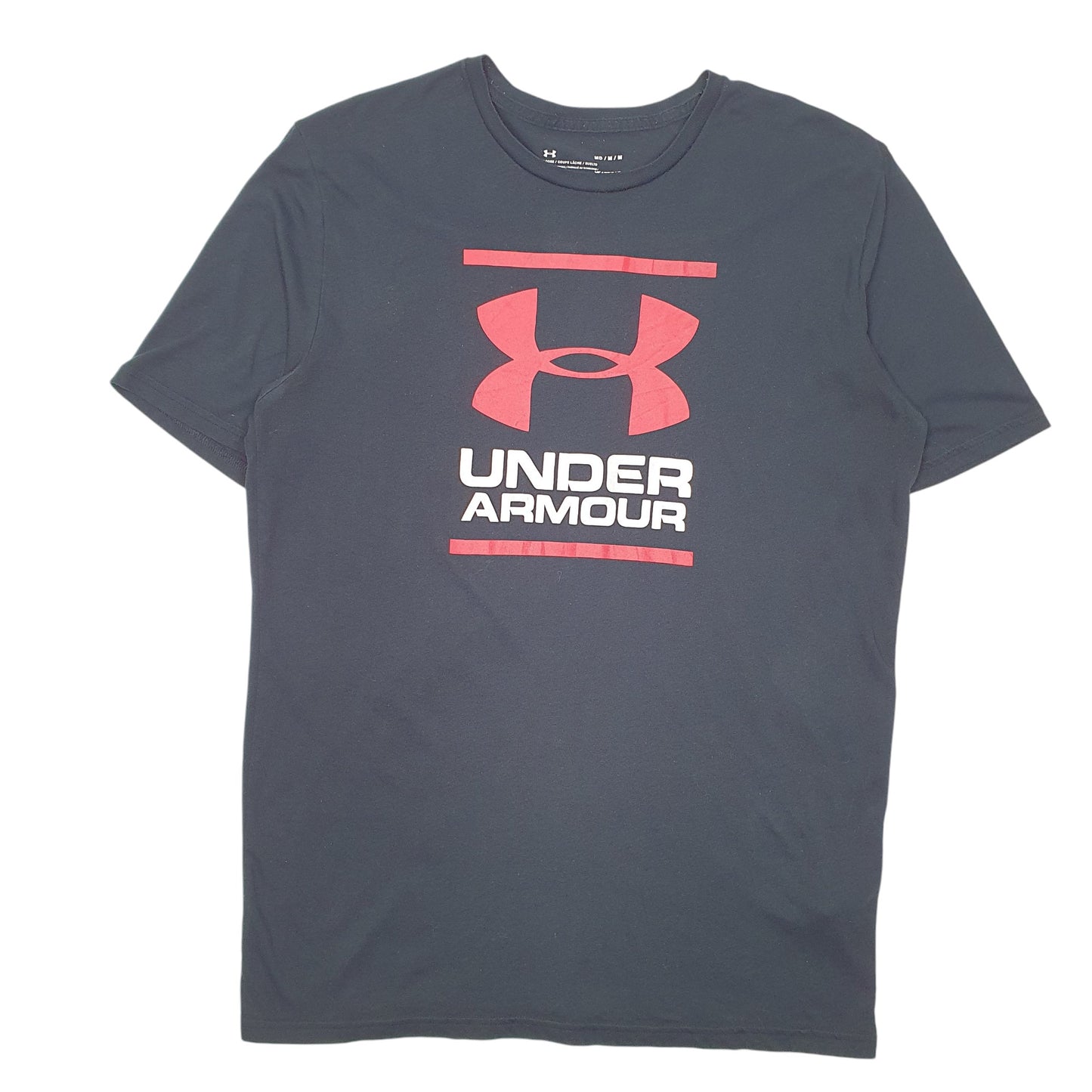 Mens Black Under Armour  Short Sleeve T Shirt