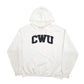Mens White Champion CWU USA College Hoodie Jumper
