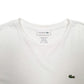 Mens White Lacoste  Short Sleeve T Shirt