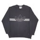 Mens Black Adidas Spellout Crewneck Jumper