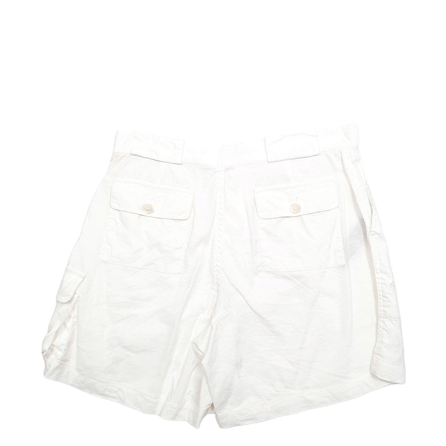 Womens White Ralph Lauren Linen Chino Shorts