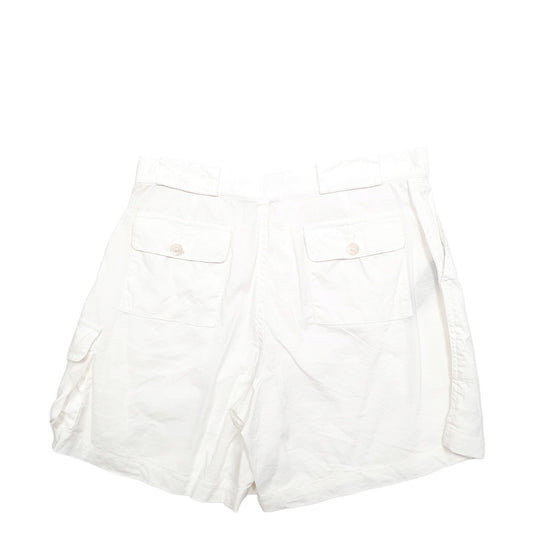 Womens White Ralph Lauren Linen Chino Shorts