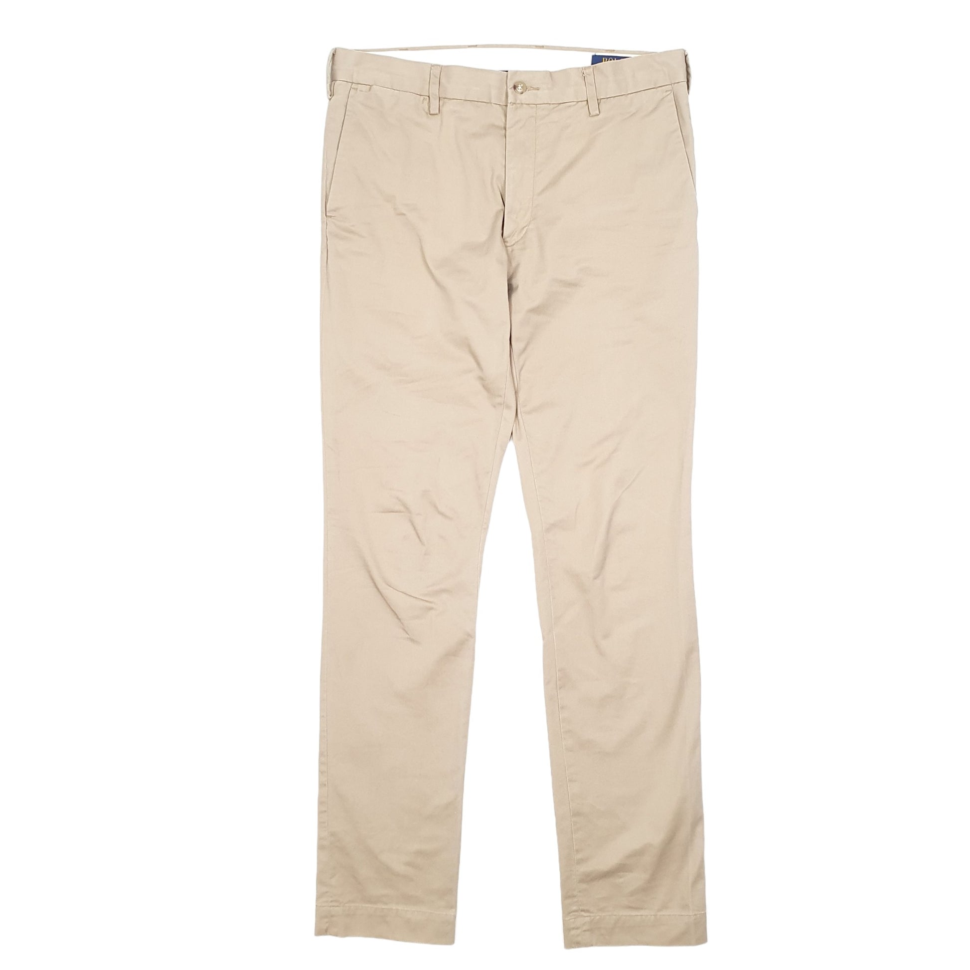 Mens Beige Polo Ralph Lauren Stretch Chino Trousers