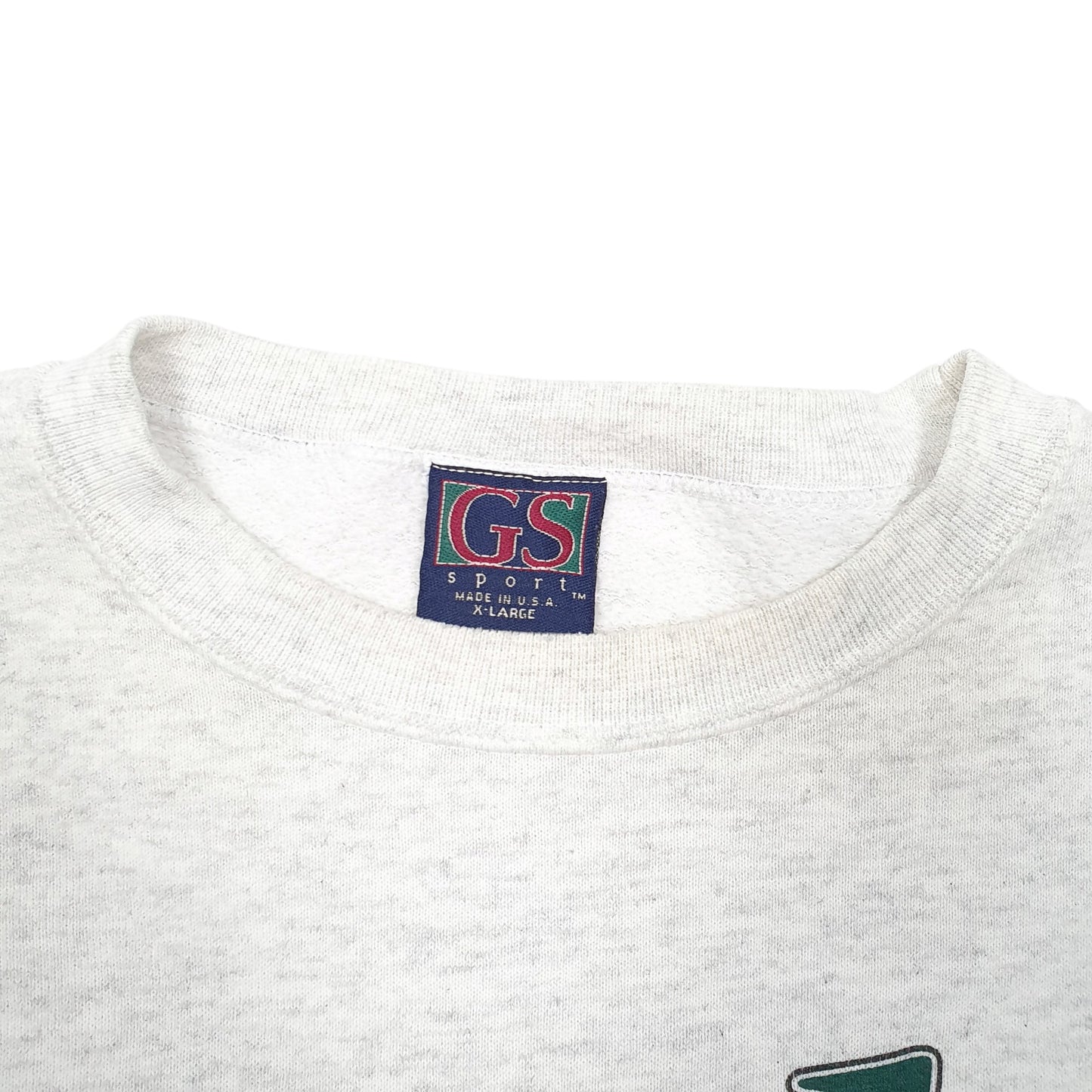 Mens Grey GS Sport Vintage Golf American Made In USA Crewneck Jumper