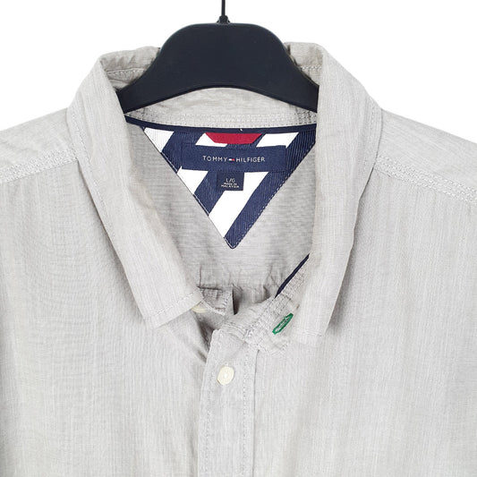 Mens Beige Tommy Hilfiger  Long Sleeve Shirt