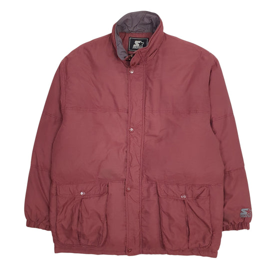 Mens Burgundy Starter   Coat