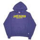 Mens Purple Champion James Madison University Spellout USA Hoodie Jumper