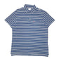 Mens Navy Levis Striped Short Sleeve Polo Shirt