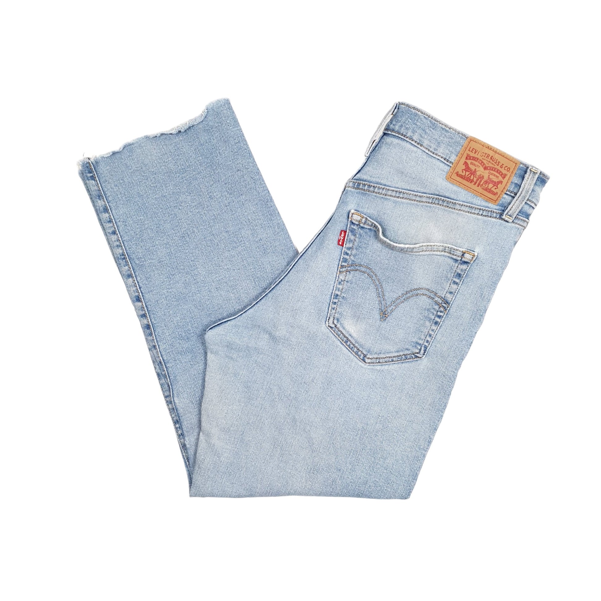 Womens Blue Levis High Rise Ribcage JeansW32 L27