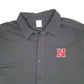 Mens Black Adidas Baseball Jersey Nebraska Short Sleeve T Shirt