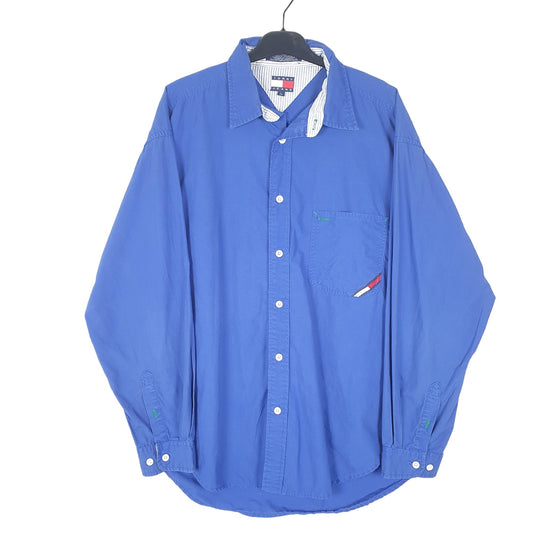 Mens Blue Tommy Hilfiger Jeans Long Sleeve Shirt