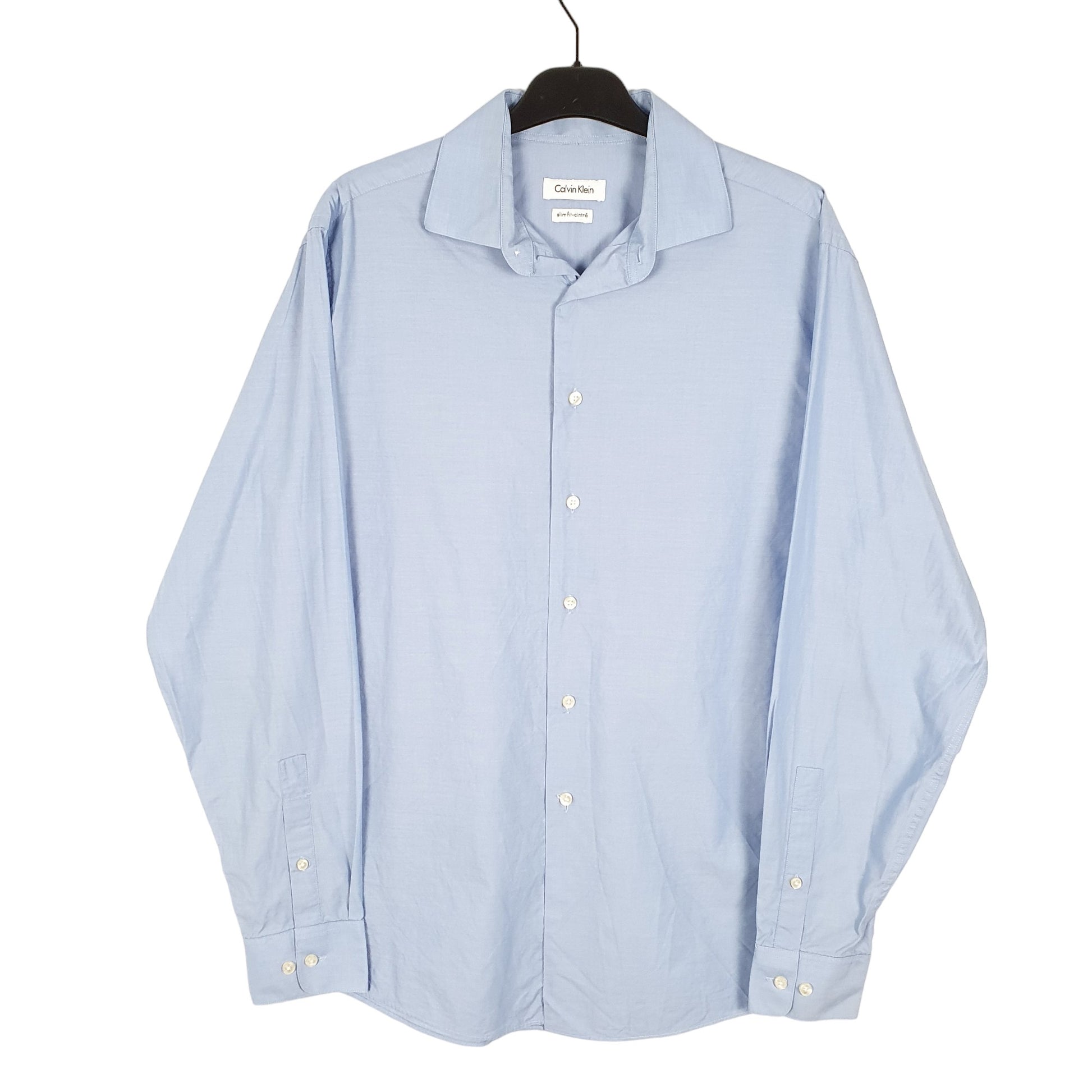 Mens Blue Calvin Klein  Long Sleeve Shirt