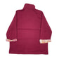 Womens Burgundy Comfort Corner  Quarter Zip Jumper