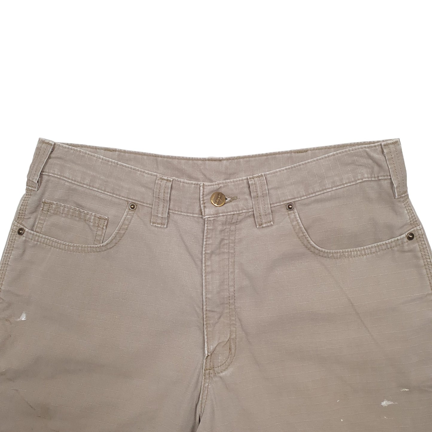Mens Beige Carhartt Workwear Carpenter Shorts
