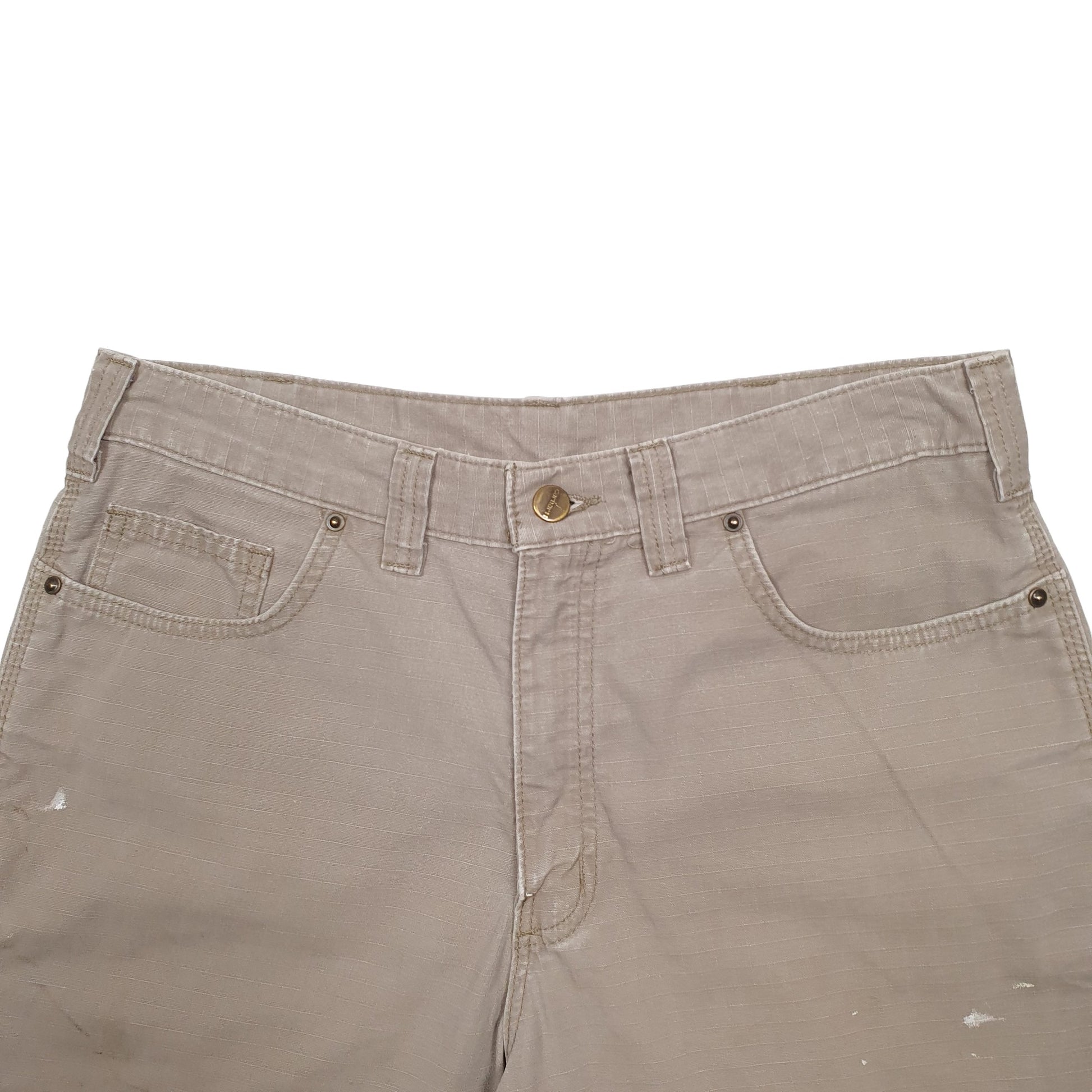 Mens Beige Carhartt Workwear Carpenter Shorts