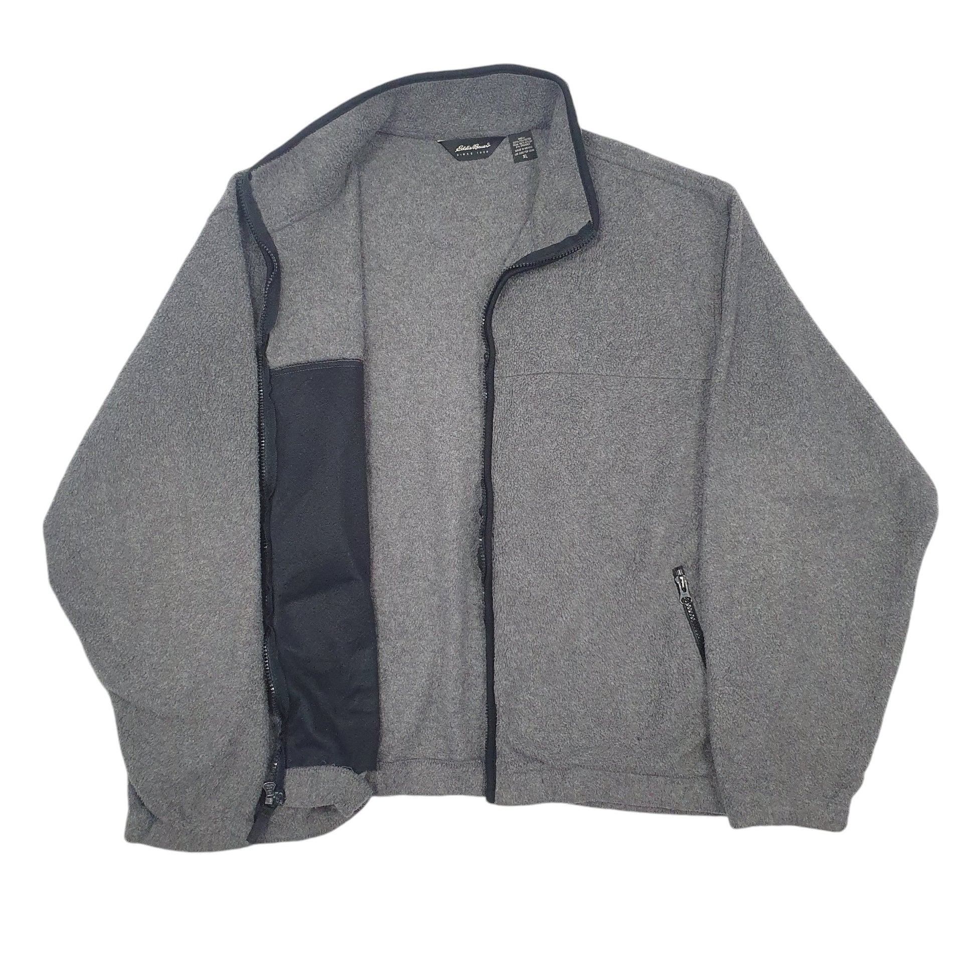 Mens Grey Eddie Bauer  Full Zip Jumper