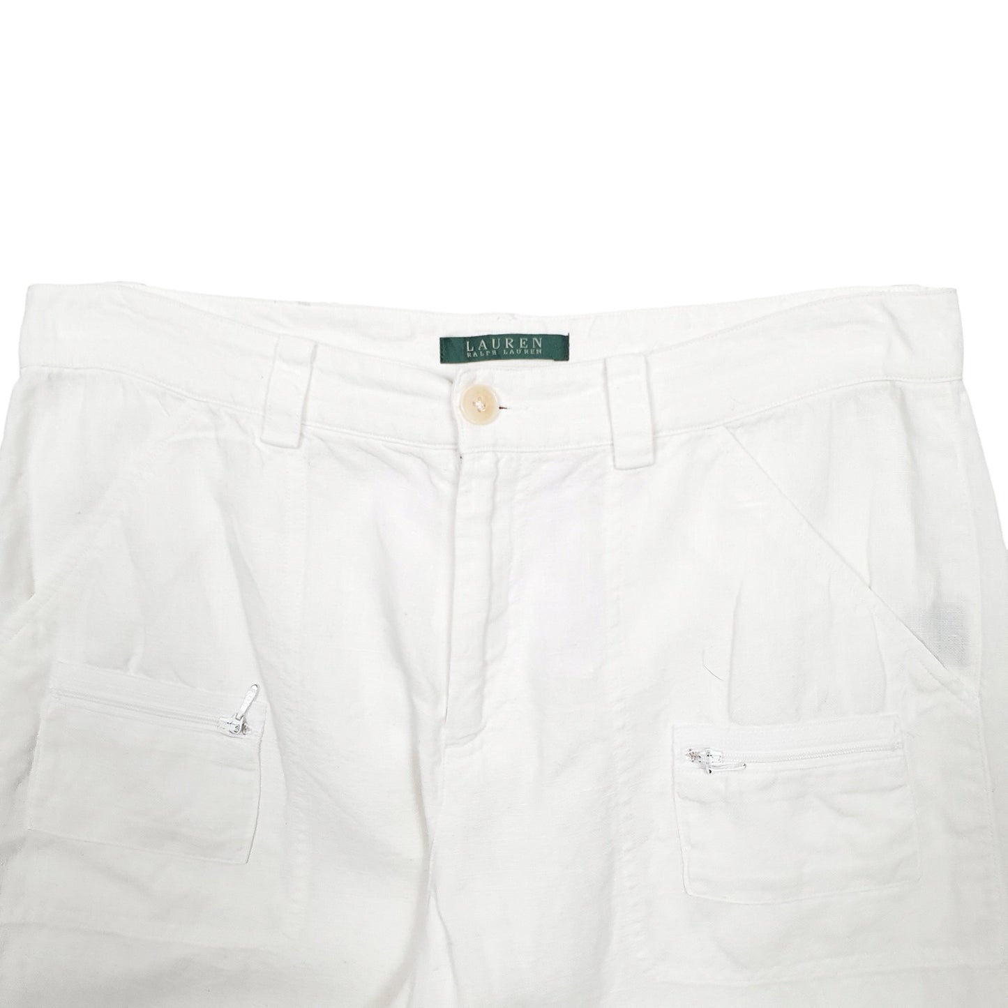 Womens White Ralph Lauren  Chino Trousers