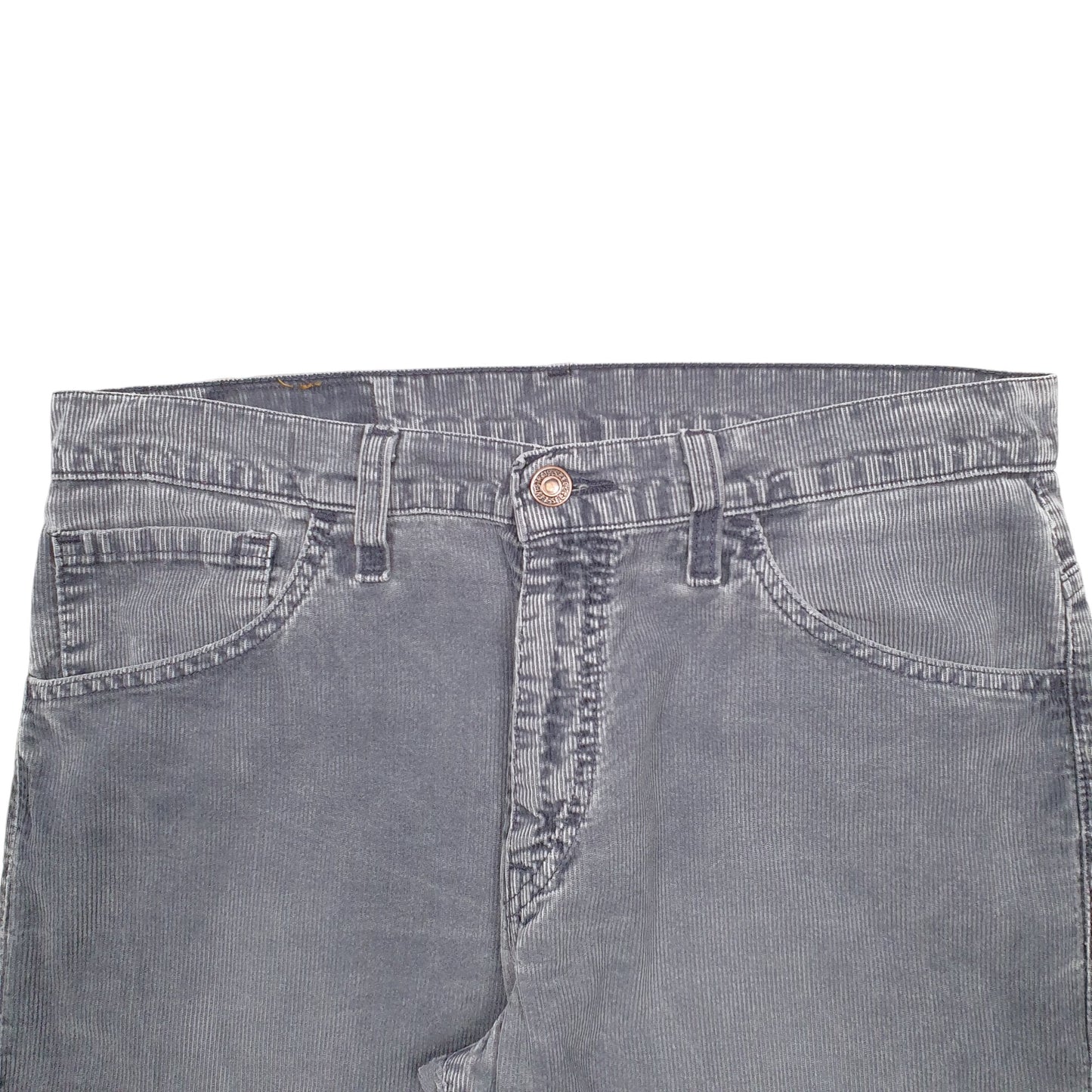 Mens Grey Levis  Corduroy Trousers