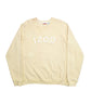 Mens Yellow Izod Spellout Crewneck Jumper