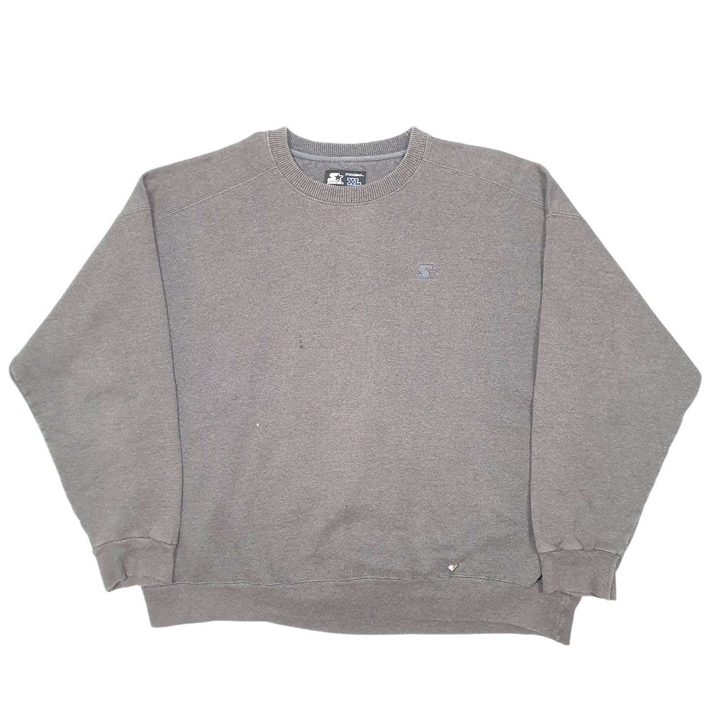 Mens Grey Starter Pro 80 Crewneck Jumper