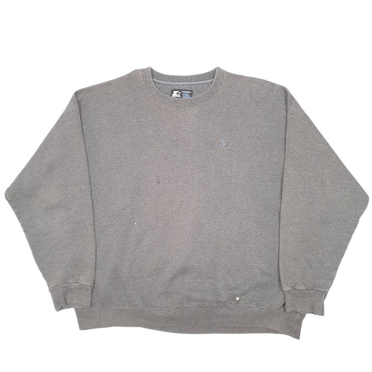 Mens Grey Starter Pro 80 Crewneck Jumper